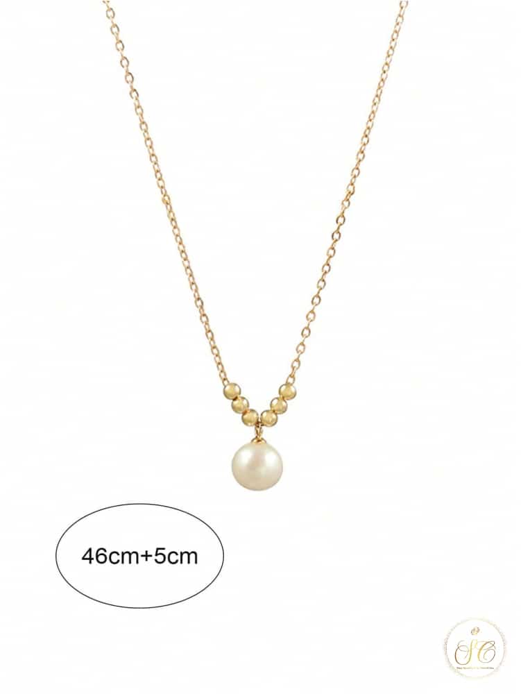 Luxury Elegant Faux Pearl Decor Necklace - SeoulChic.store