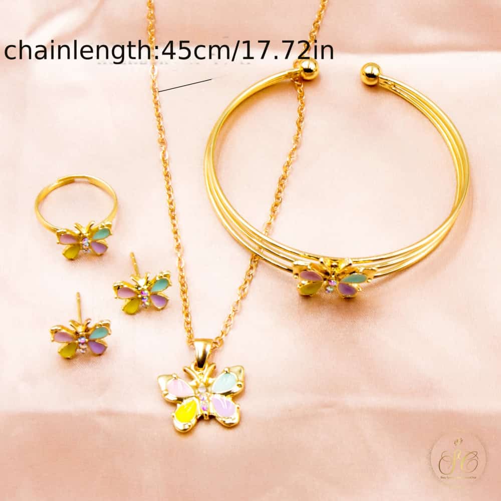 Graceful Stylish Butterfly Jewelry Set - SeoulChic.store