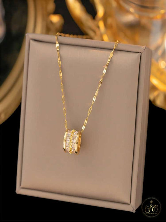 Premium 18K Gold Plated Elegant Cubic Zirconia Necklace - SeoulChic.store