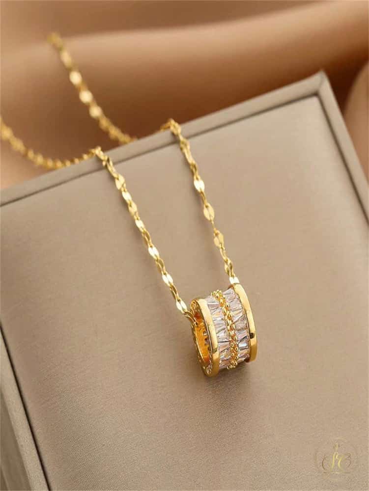 Premium 18K Gold Plated Elegant Cubic Zirconia Necklace - SeoulChic.store