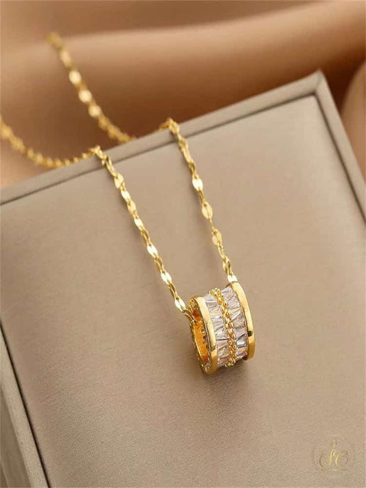 Premium 18K Gold Plated Elegant Cubic Zirconia Necklace - SeoulChic.store