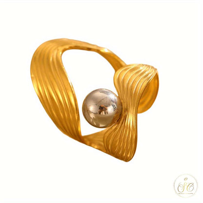 Signature 3Piece Stylish Irregular Form Ring Set - SeoulChic.store