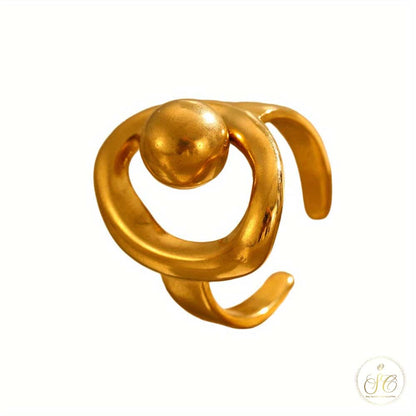 Refined 3Piece Unique Freeform Irregular Shape Ring Set - SeoulChic.store