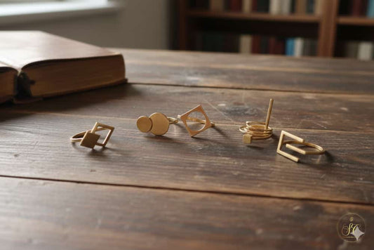 Graceful 5Piece Assorted Geometric Ring Set - SeoulChic.store