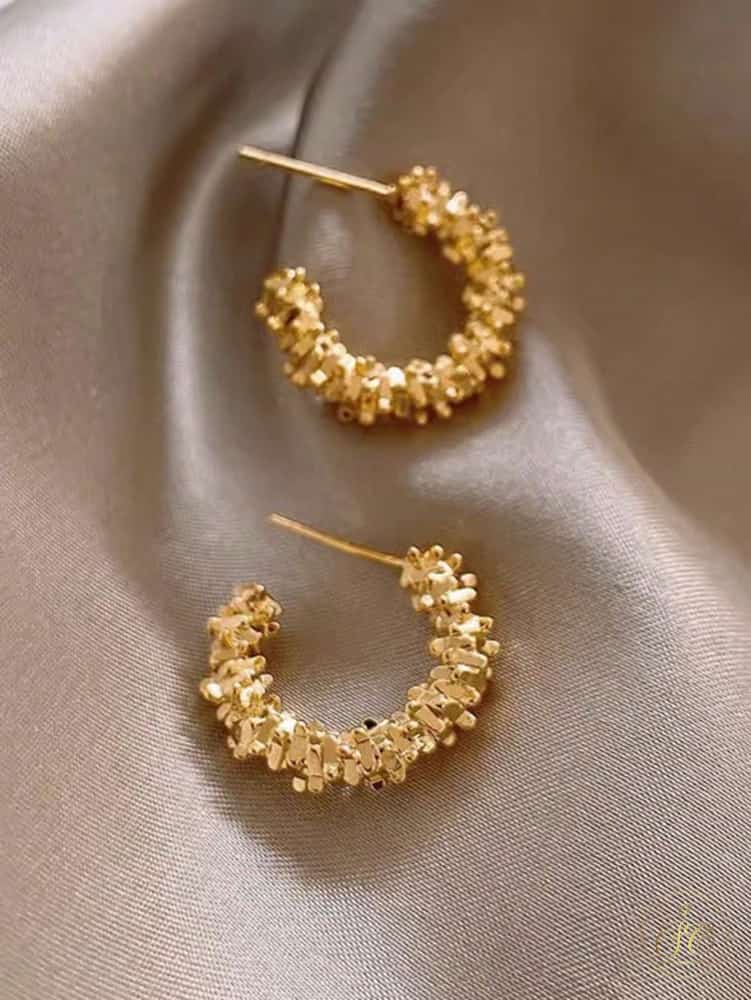 Modern 5Piece Minimalist Vintage Geometric Metal Earrings Set - SeoulChic.store