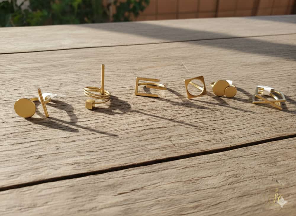 Luxury 6Piece Random Stylish Irregular Geometric Shapes Ring Set - SeoulChic.store