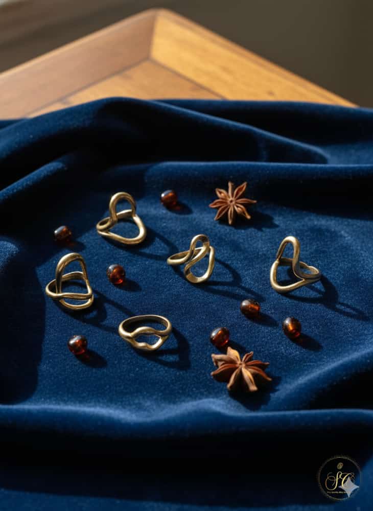 Elegant 6Piece Trendy Mixed Geometric Shapes Ring Set - SeoulChic.store