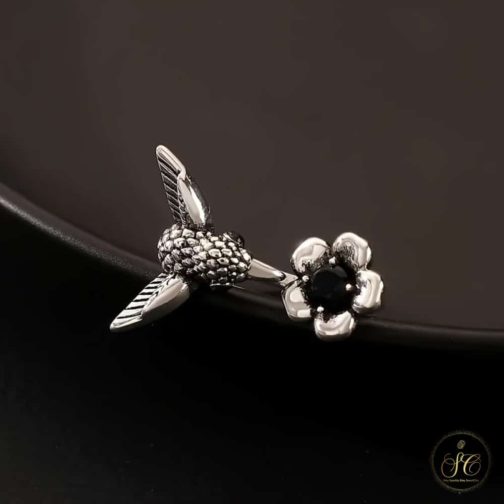 Luxury Bohemian Retro Style Hummingbird Floral Design Ring - SeoulChic.store