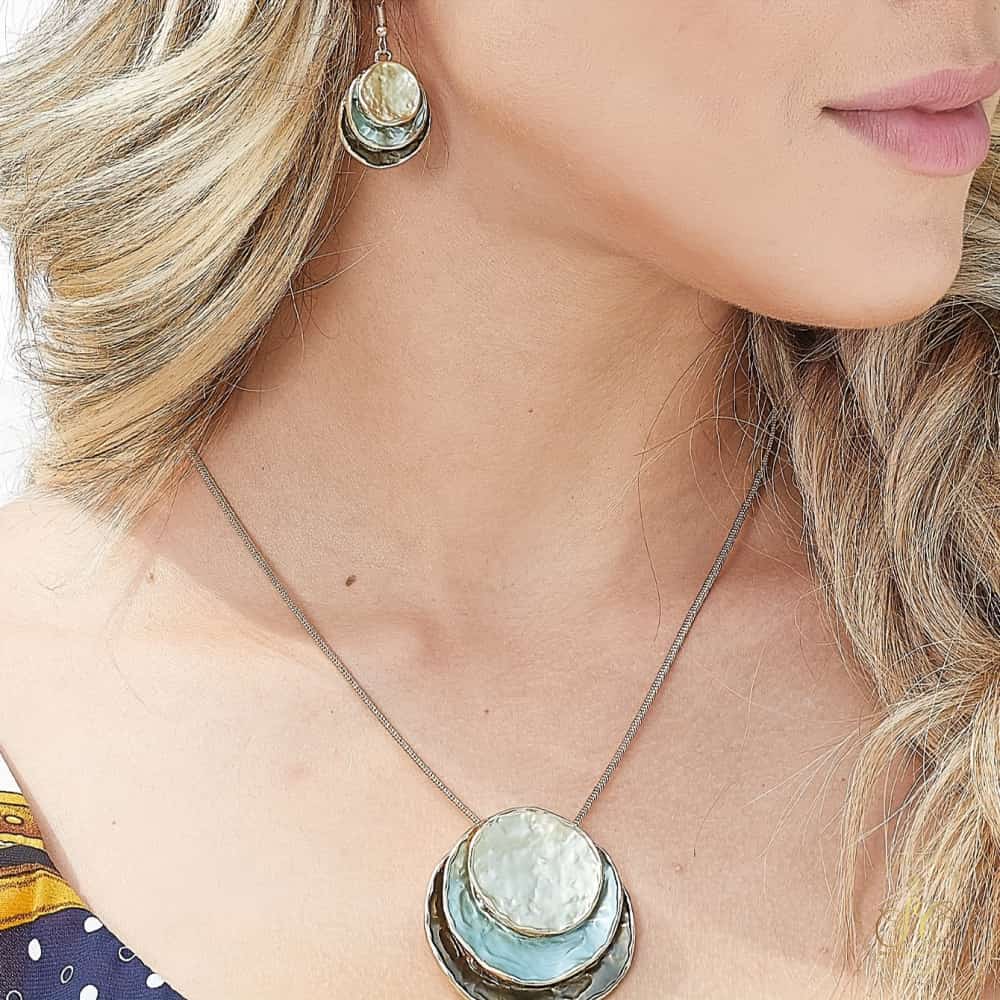 Elegant Bohemian Round Zinc Alloy Enamel Jewelry Set - SeoulChic.store