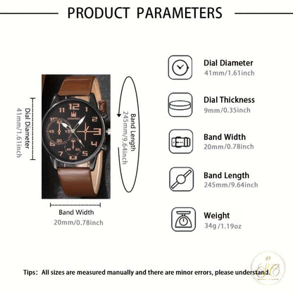 Premium Casual Analog Quartz Watch Bracelet Set - SeoulChic.store