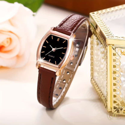 Graceful Casual Watch And Heart Jewelry Set - SeoulChic.store
