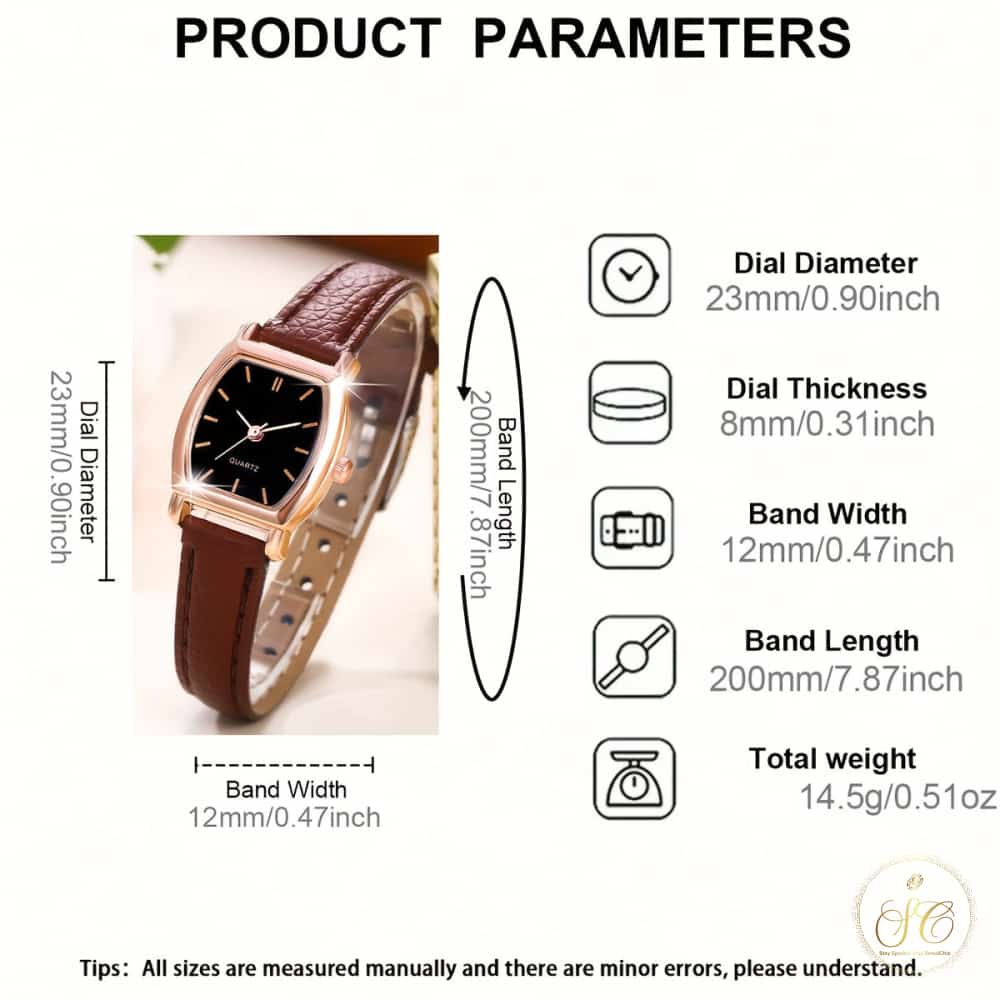 Graceful Casual Watch And Heart Jewelry Set - SeoulChic.store