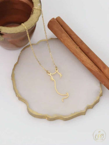 Modern Charming 18K Gold Cute Kitten Necklace - SeoulChic.store