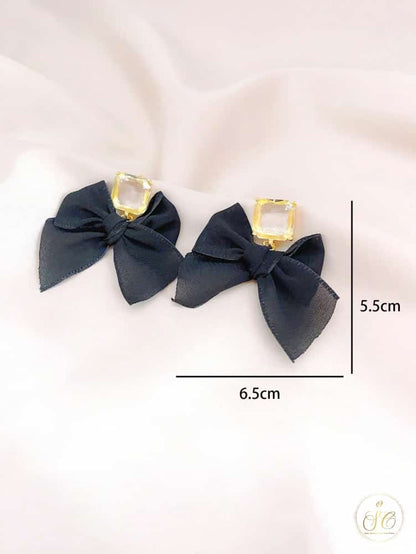 Luxury Charming Bow And Square Earrings - SeoulChic.store