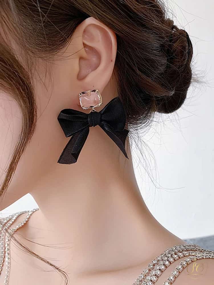Luxury Charming Bow And Square Earrings - SeoulChic.store