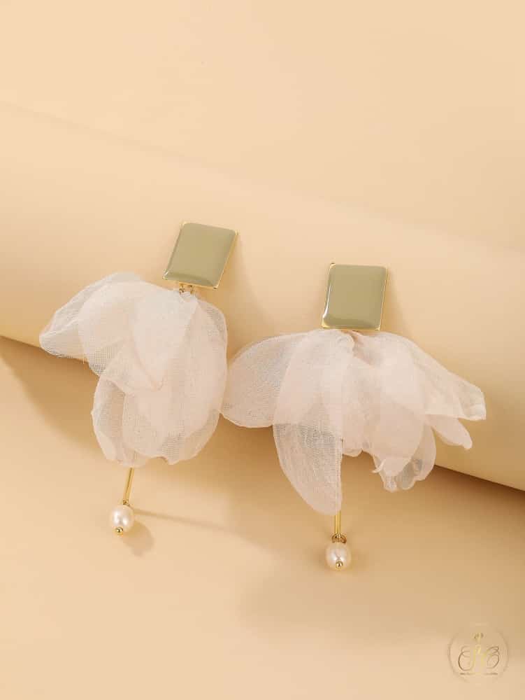 Luxury Chic Faux Pearl And Bow Decor Earrings - SeoulChic.store