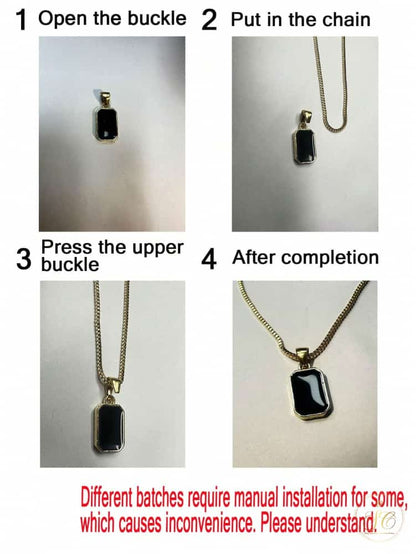 Timeless Chic Koreaninspired Geometric Oil Drop Pendant Necklace - SeoulChic.store