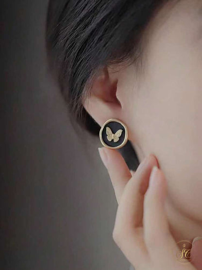 Chic Vintage Rhinestone Bow Faux Pearl Asymmetrical Earrings Set - SeoulChic.store