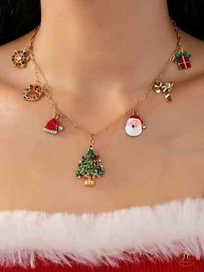 Premium Christmas Tree Pendant Necklace - SeoulChic.store