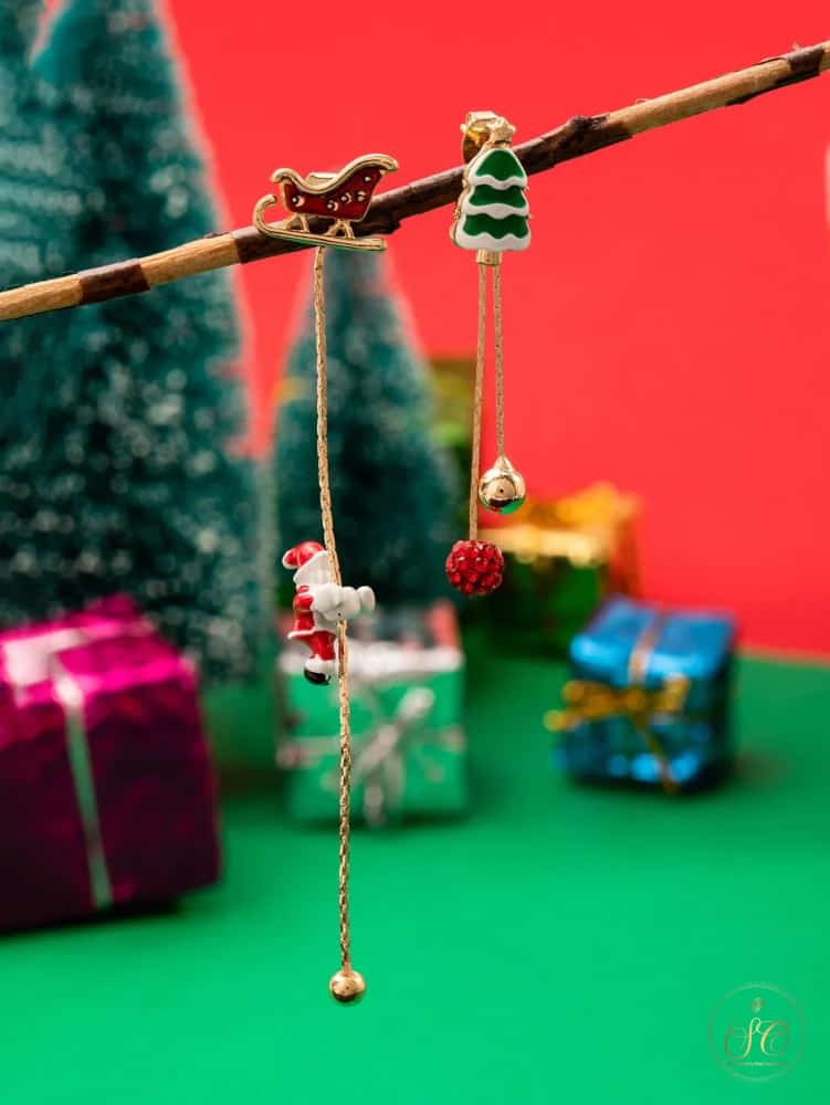Luxury Colorful Christmas Bell Flower Earrings - SeoulChic.store
