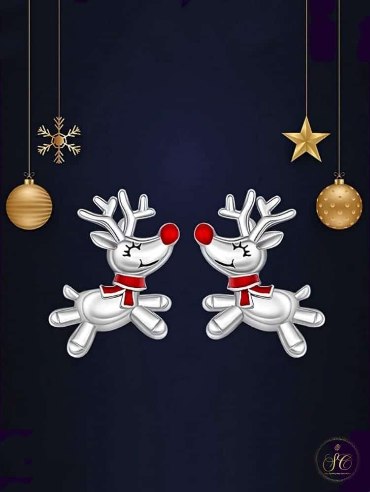 Classic Cute Reindeer Earrings - SeoulChic.store
