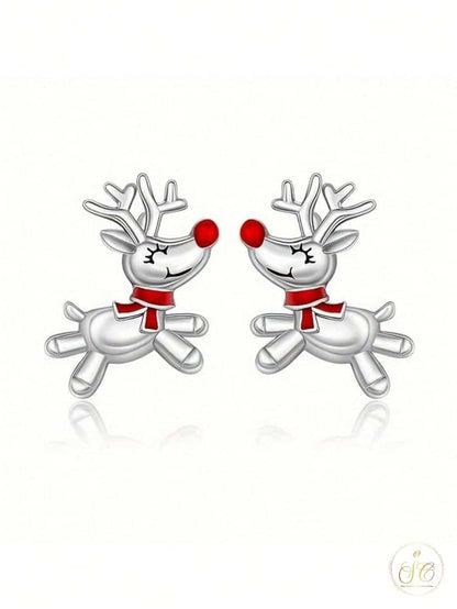 Classic Cute Reindeer Earrings - SeoulChic.store