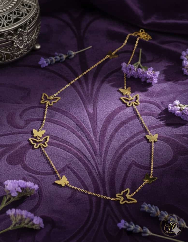 Elegant 18K Goldplated Butterfly Long Necklace - SeoulChic.store