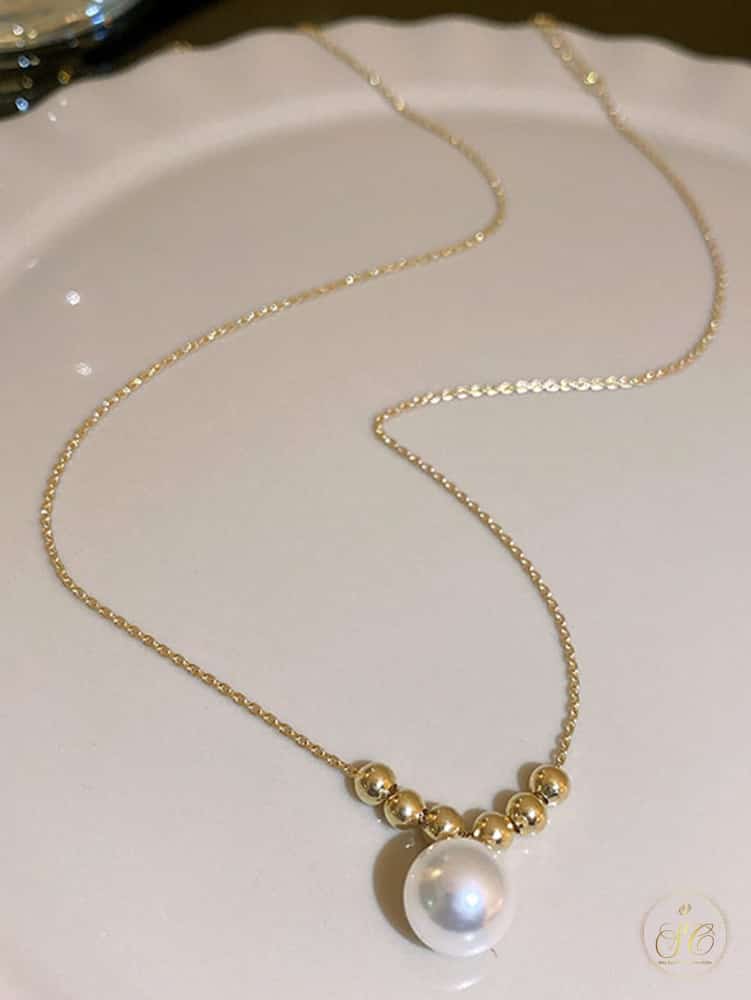 Luxury Elegant Faux Pearl Decor Necklace - SeoulChic.store