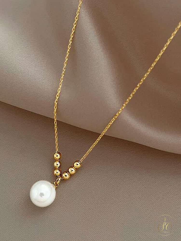 Luxury Elegant Faux Pearl Decor Necklace - SeoulChic.store