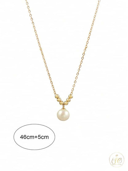 Luxury Elegant Faux Pearl Decor Necklace - SeoulChic.store