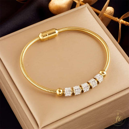 Premium Elegant French Retro Minimalist Golden Bracelet - SeoulChic.store
