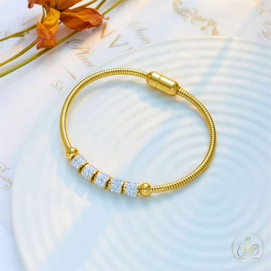 Premium Elegant French Retro Minimalist Golden Bracelet - SeoulChic.store