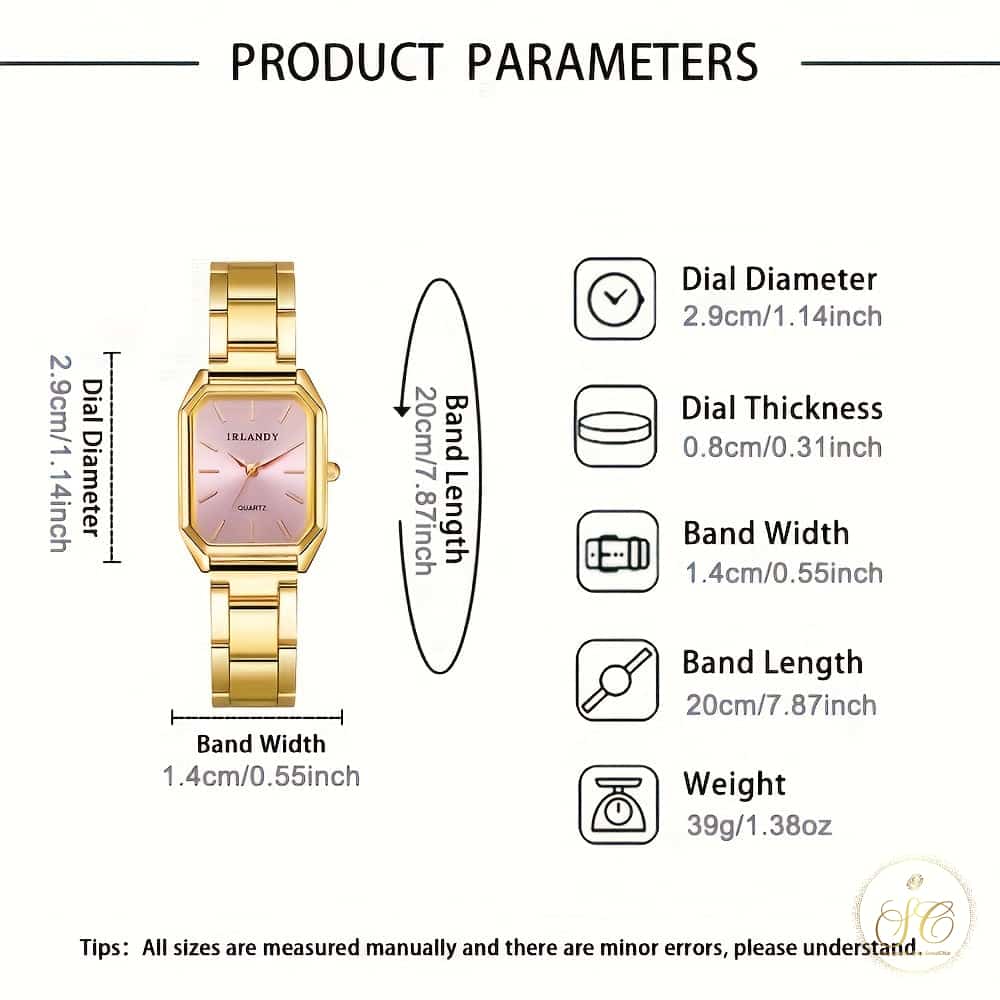 Timeless Fashionable Luxury Heart And Palace Style Watch Jewelry Set - SeoulChic.store