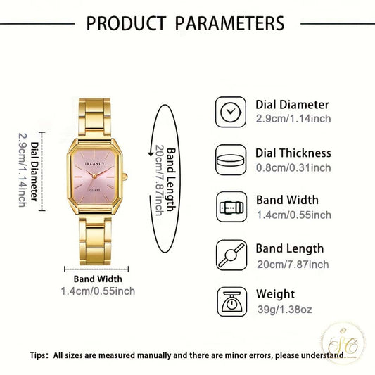 Timeless Fashionable Luxury Heart And Palace Style Watch Jewelry Set - SeoulChic.store