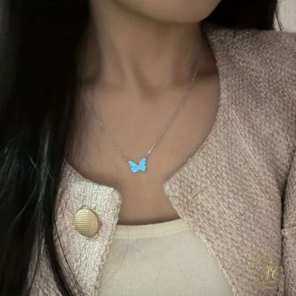 Graceful Glowing In The Dark Butterfly Jewelry Set - SeoulChic.store