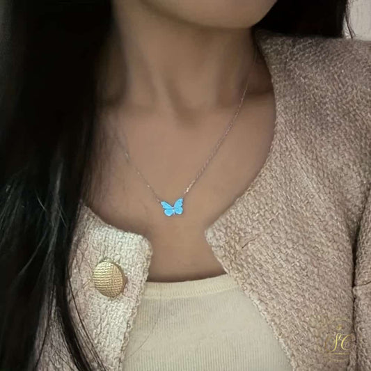 Graceful Glowing In The Dark Butterfly Jewelry Set - SeoulChic.store