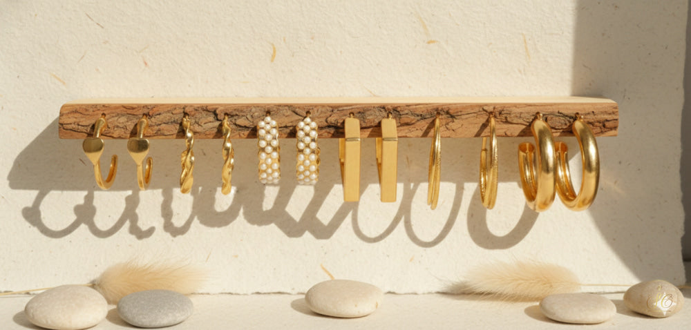 Graceful 6Pairs Of Premium Goldplated Metallic Earring Set - SeoulChic.store