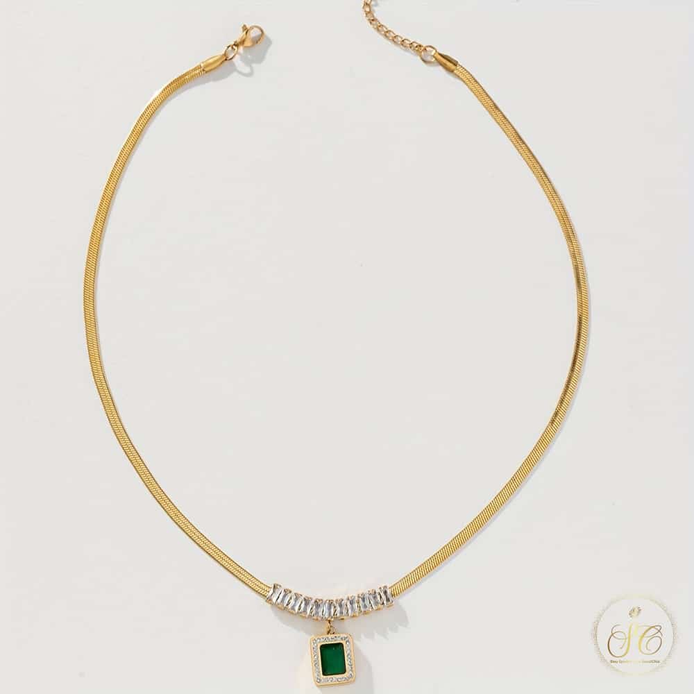 Elegant Luxurious White Tbar Stainless Steel Jewelry Set - SeoulChic.store