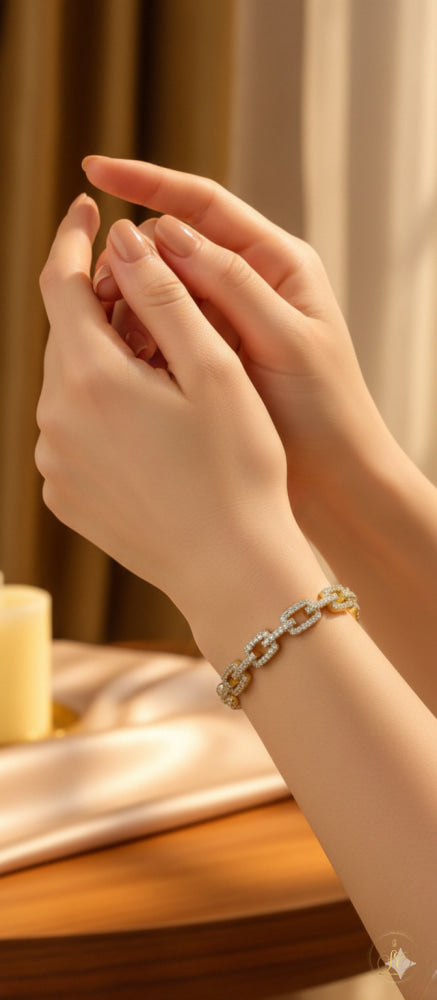 Luxury Diamond Inspired Elegant Cubic Zirconia Bracelet - SeoulChic.store