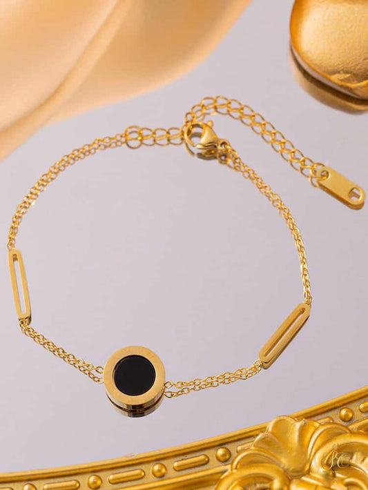 Luxury Minimalist Stainless Steel Roman Numerals Jewelry Set - SeoulChic.store