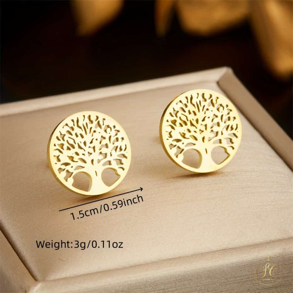 Refined Premium Prosperity Tree Design Jewelry Set - SeoulChic.store