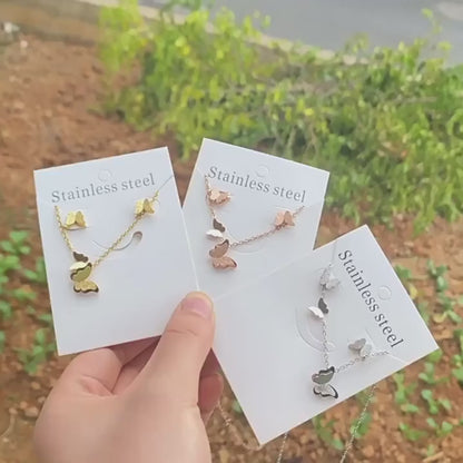 Timeless Bohemian Style Butterfly Design Jewelry Set