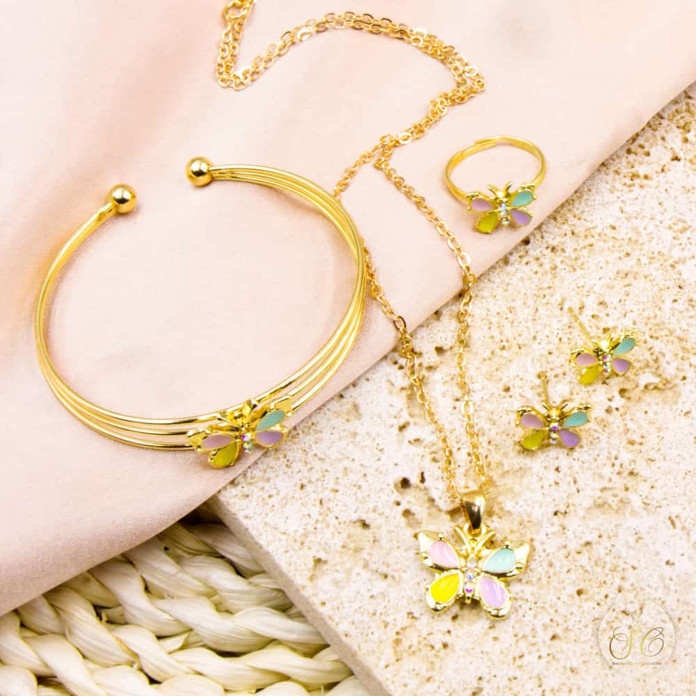 Graceful Stylish Butterfly Jewelry Set - SeoulChic.store