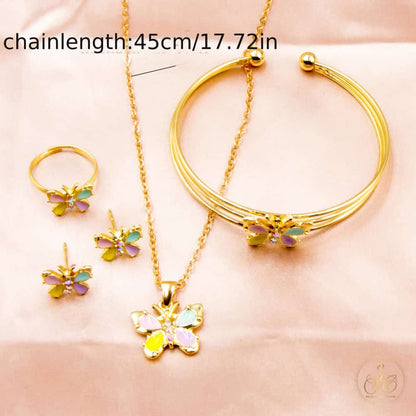 Graceful Stylish Butterfly Jewelry Set - SeoulChic.store