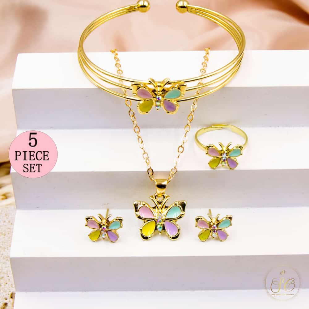 Graceful Stylish Butterfly Jewelry Set - SeoulChic.store